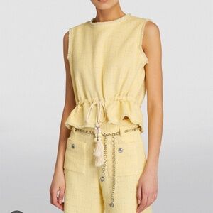 Maje tweed tank top